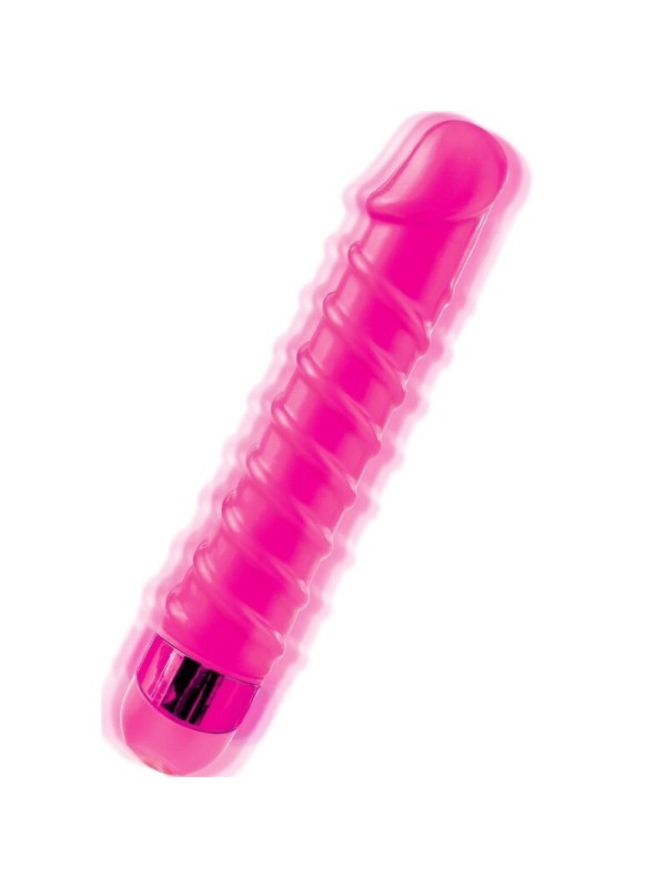CLASSIX - MASAJEADOR VIBRADOR CANDY TWIRL 16.5 CM ROSA