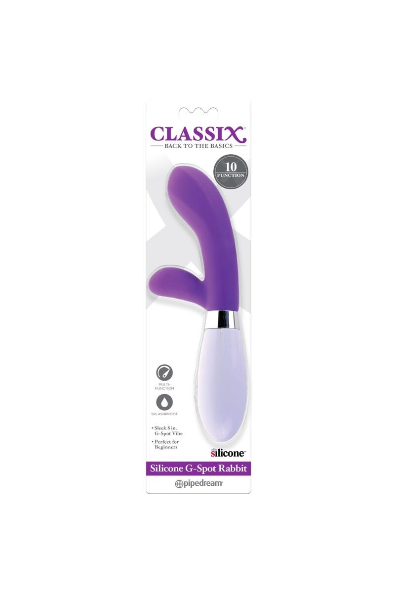 CLASSIX - VIBRADOR RABBIT PUNTO G SILICONA MORADO