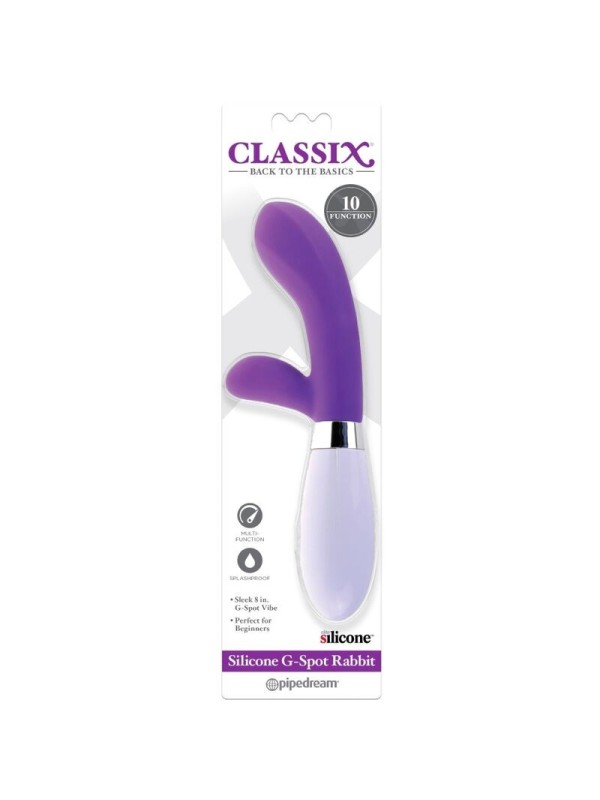 CLASSIX - VIBRADOR RABBIT PUNTO G SILICONA MORADO