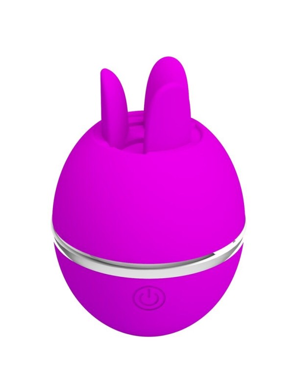 PRETTY LOVE - VIBRADOR DE SILICONA REDONDO GEMINI BALL MORADO