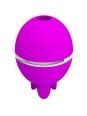 PRETTY LOVE - VIBRADOR DE SILICONA REDONDO GEMINI BALL MORADO