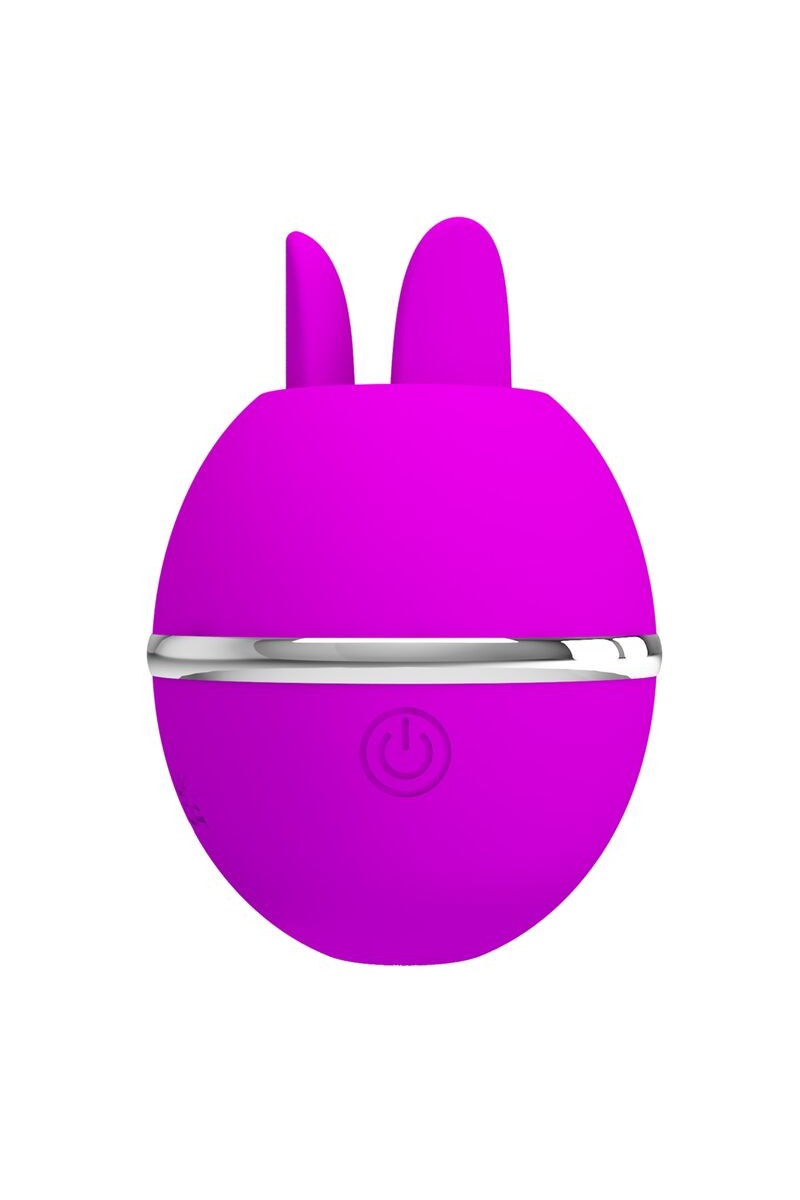 PRETTY LOVE - VIBRADOR DE SILICONA REDONDO GEMINI BALL MORADO