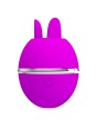 PRETTY LOVE - VIBRADOR DE SILICONA REDONDO GEMINI BALL MORADO