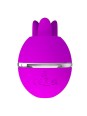 PRETTY LOVE - VIBRADOR DE SILICONA REDONDO GEMINI BALL MORADO