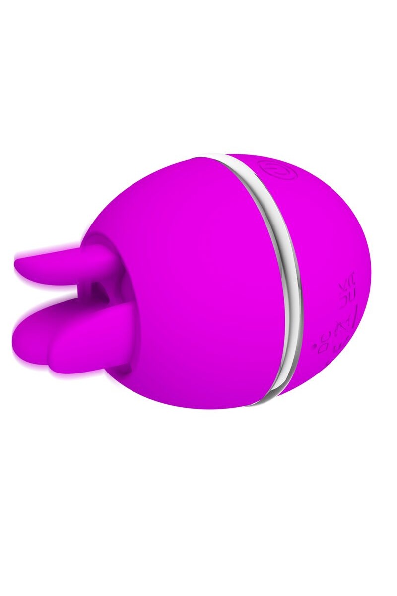 PRETTY LOVE - VIBRADOR DE SILICONA REDONDO GEMINI BALL MORADO