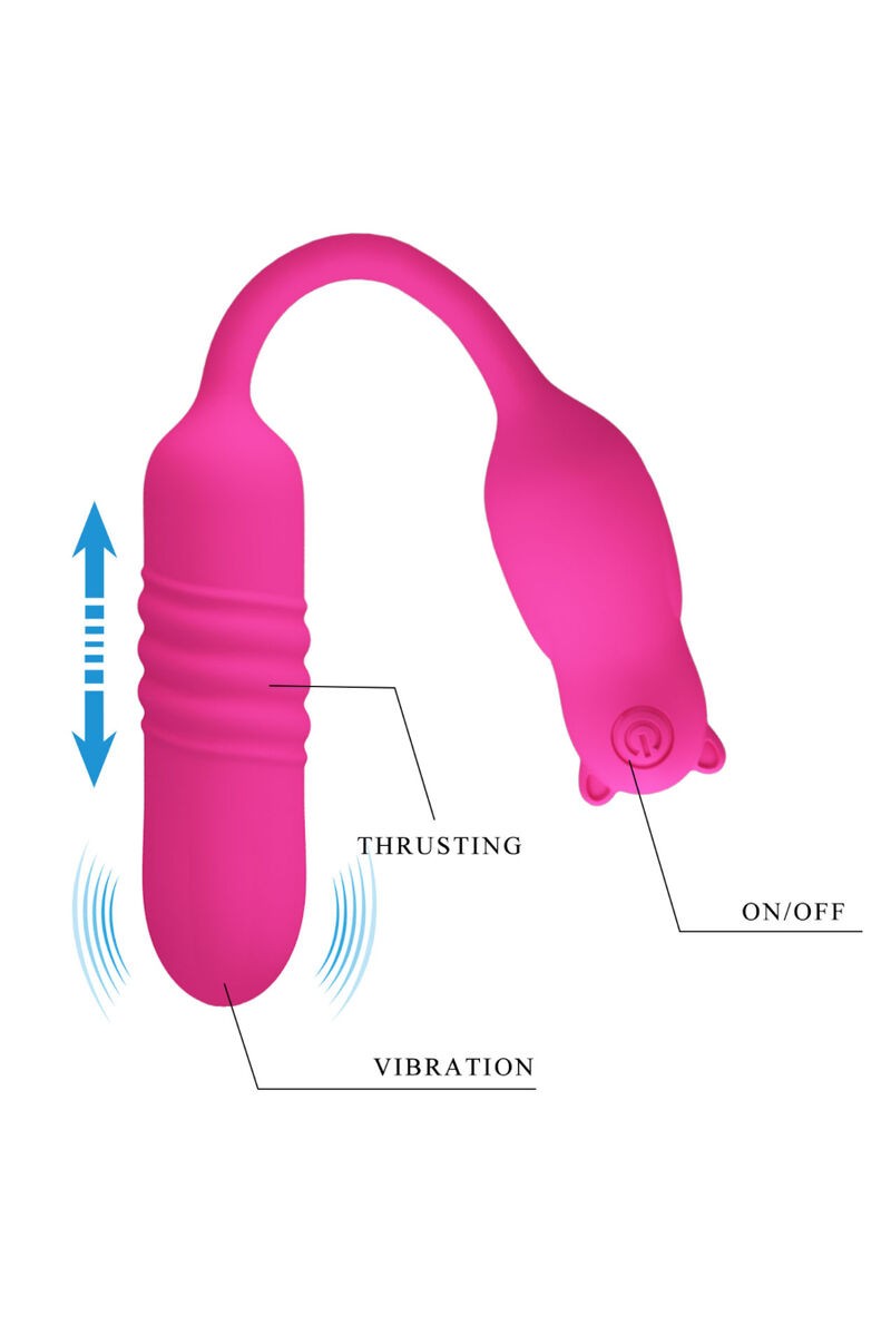 PRETTY LOVE - BALA VIBRADORA DE SILICONA ROSA