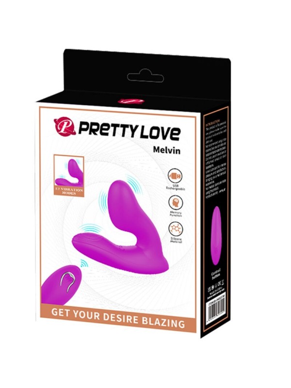 PRETTY LOVE - MELVIN MASAJEADOR CLITORIS CON CONTROL REMOTO