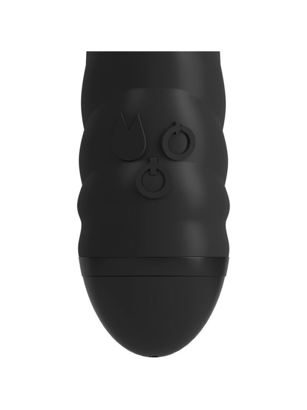 ADRIEN LASTIC - TWISTER MASAJEADOR VIBRADOR Y ROTADOR RABBIT NEGRO