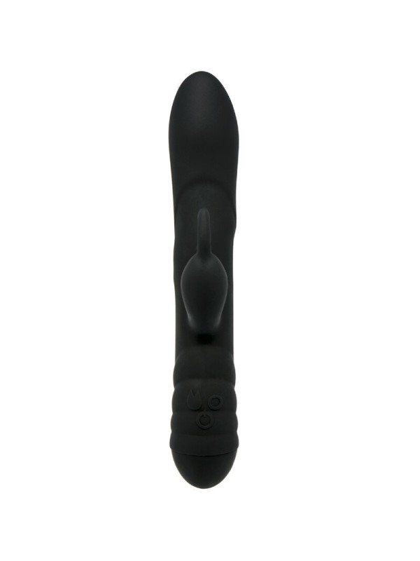 ADRIEN LASTIC - TWISTER MASAJEADOR VIBRADOR Y ROTADOR RABBIT NEGRO