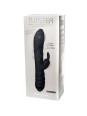 ADRIEN LASTIC - TWISTER MASAJEADOR VIBRADOR Y ROTADOR RABBIT NEGRO
