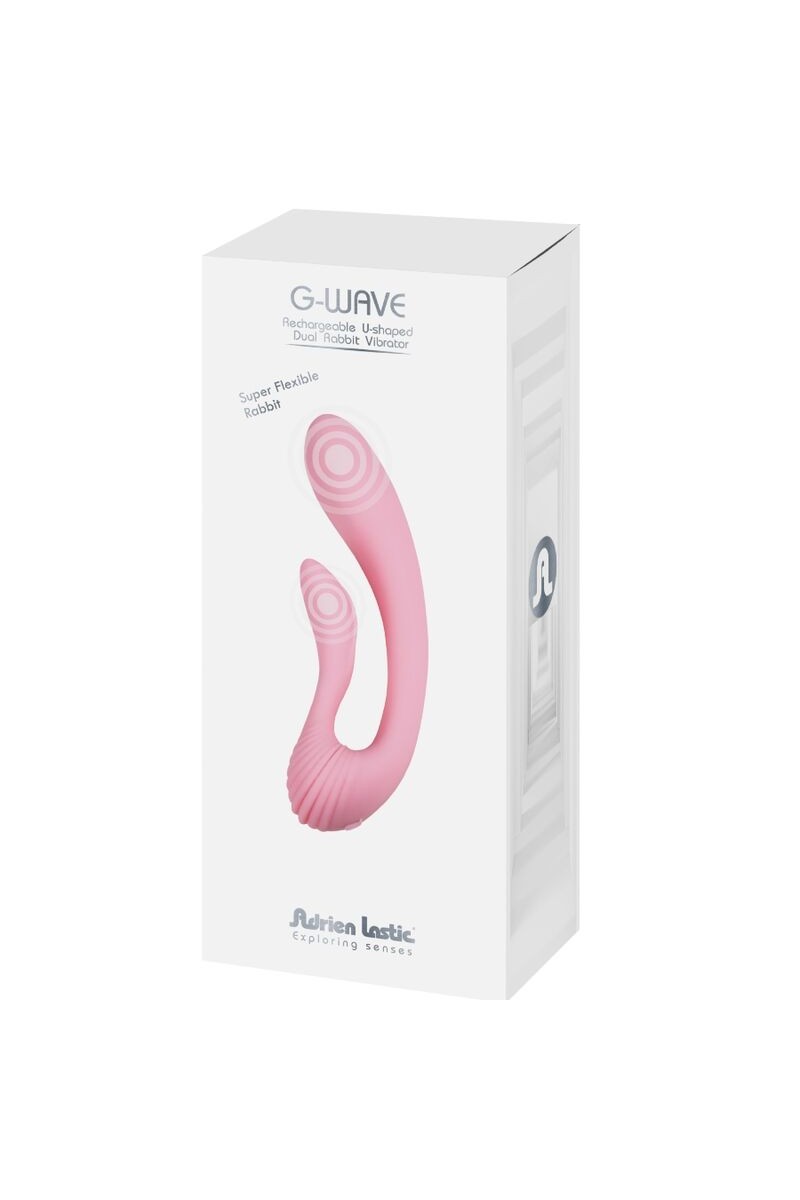 ADRIEN LASTIC - G-WAVE VIBRADOR DUAL RABBIT ROSA