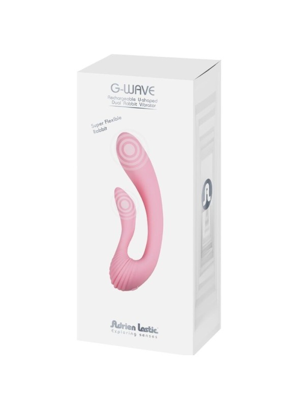 ADRIEN LASTIC - G-WAVE VIBRADOR DUAL RABBIT ROSA