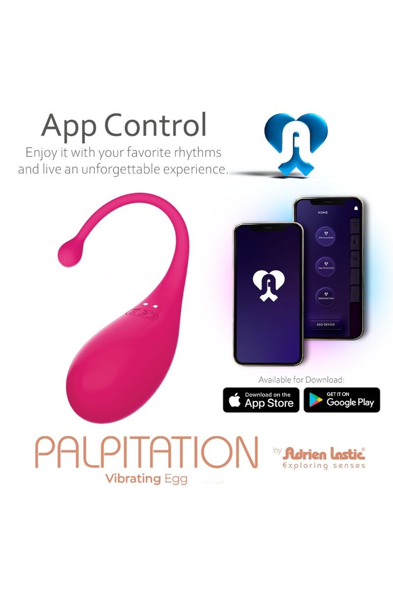ADRIEN LASTIC - PALPITATION HUEVO VIBRADOR ROSA - APP GRATUITA