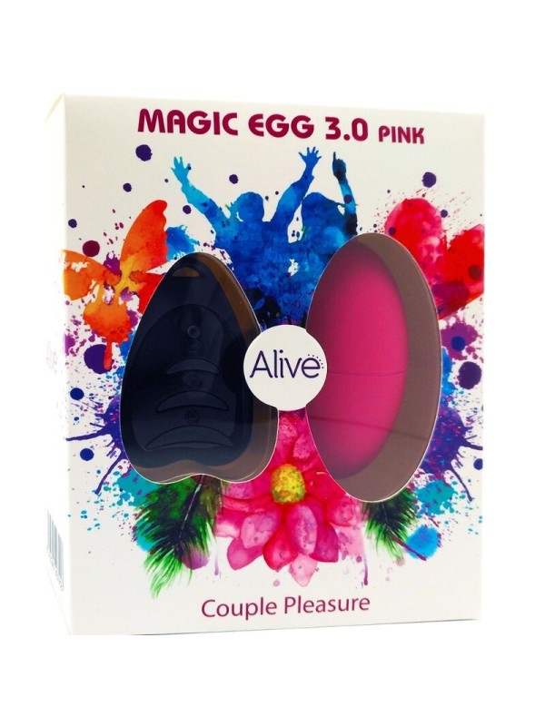 ALIVE - MAGIC EGG 3.0 HUEVO VIBRADOR CONTROL REMOTO ROSA