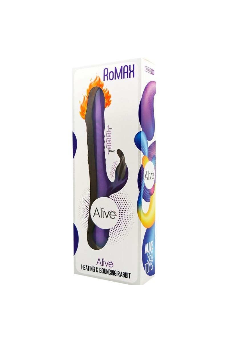 ALIVE - ROMAX VIBRADOR RABBIT SILICONA VIOLETA