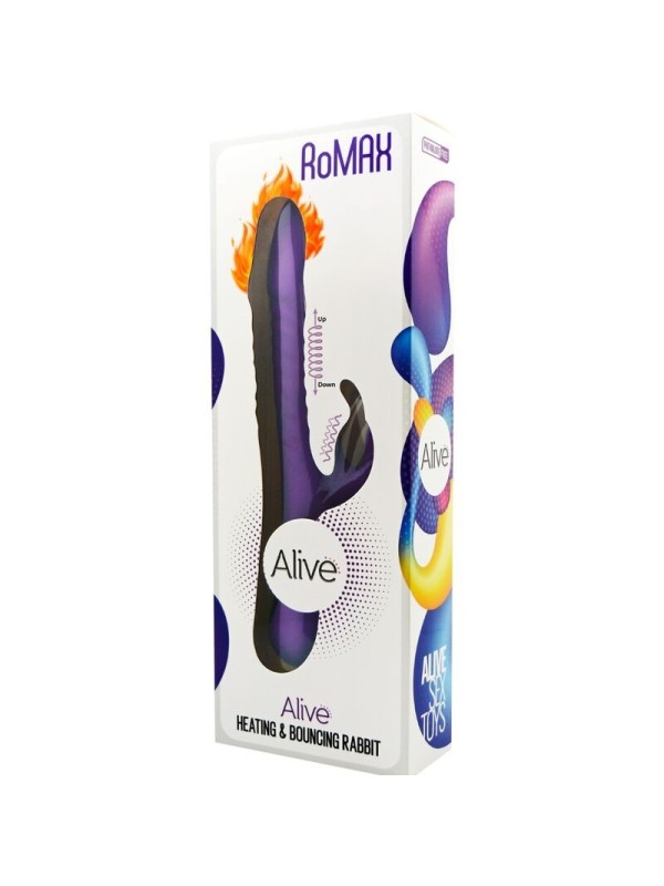 ALIVE - ROMAX VIBRADOR RABBIT SILICONA VIOLETA