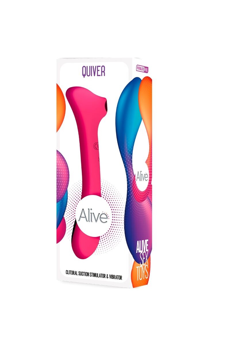 ALIVE - QUIVER SUCCIONADOR & VIBRADOR FUCSIA