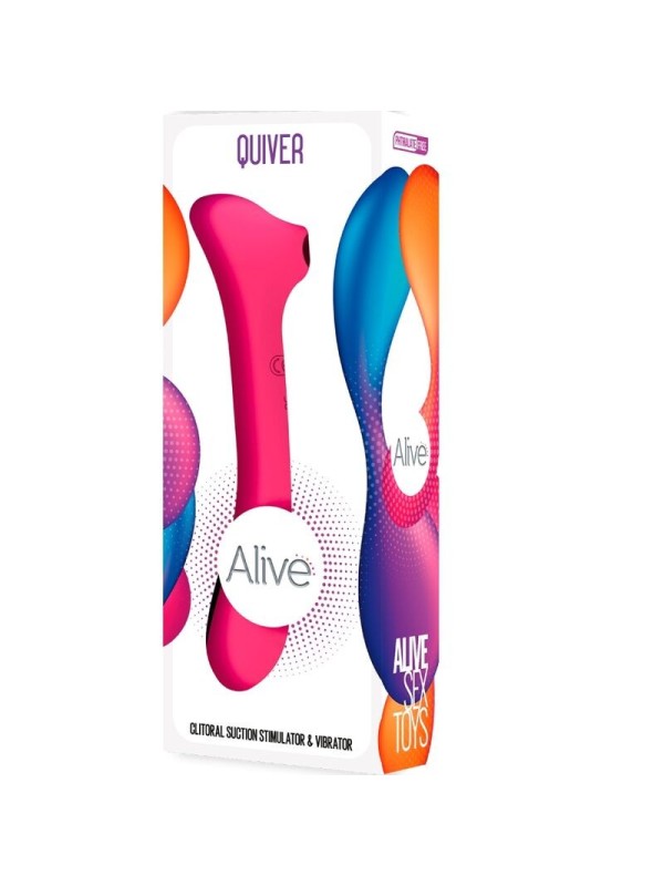 ALIVE - QUIVER SUCCIONADOR & VIBRADOR FUCSIA