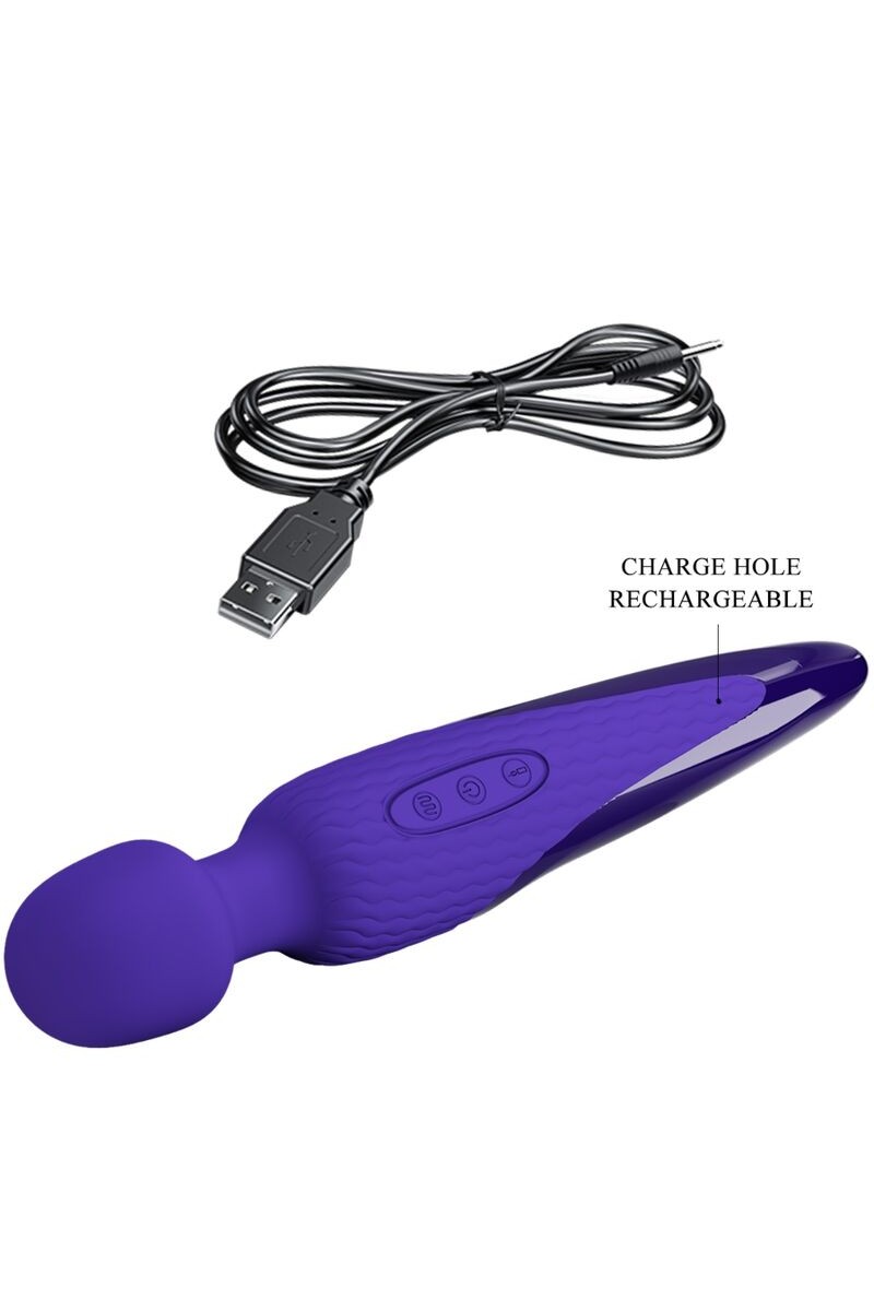 PRETTY LOVE - ANTONY YOUTH VIBRADOR WAND EFECTO CALOR VIOLETA