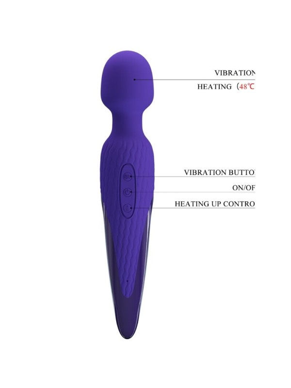 PRETTY LOVE - ANTONY YOUTH VIBRADOR WAND EFECTO CALOR VIOLETA