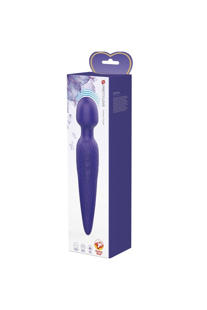 PRETTY LOVE - ANTONY YOUTH VIBRADOR WAND EFECTO CALOR VIOLETA