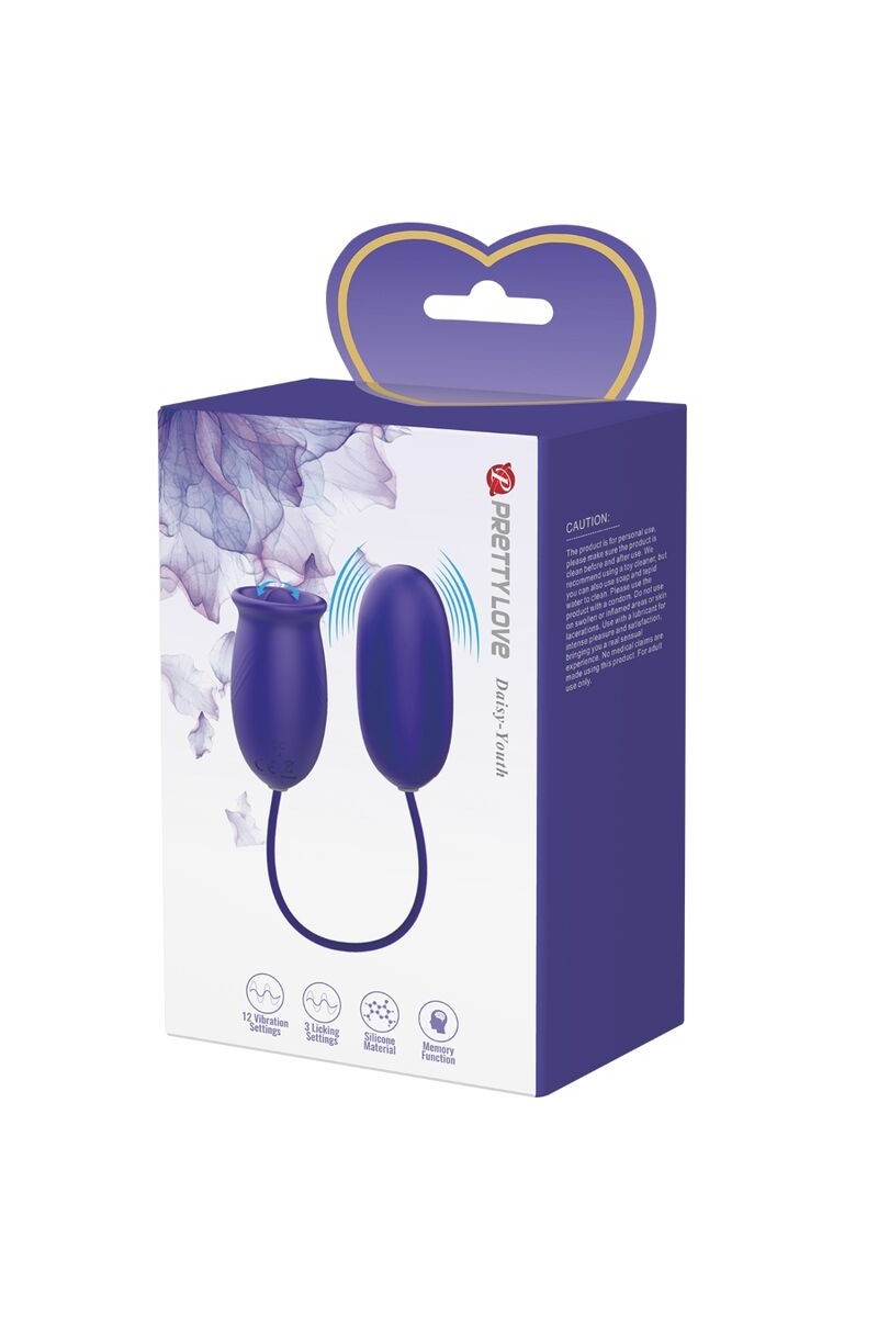 PRETTY LOVE - DAISY YOUTH ESTIMULADOR VIBRADOR RECARGABLE VIOLETA