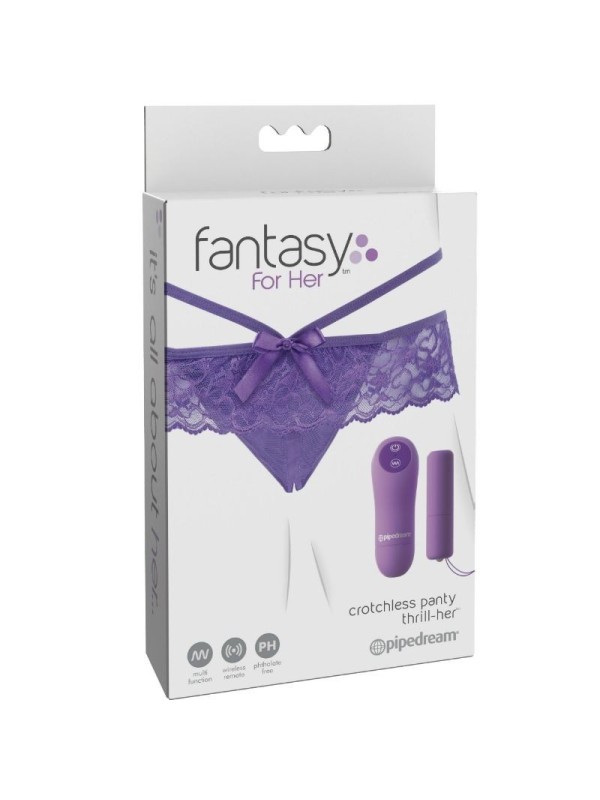 FANTASY FOR HER - TANGA VIBRADOR CON ABERTURA