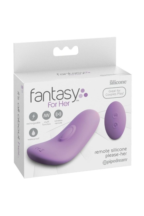 FANTASY FOR HER - MASAJEADOR SILICONA POR CONTROL REMOTO PANTY