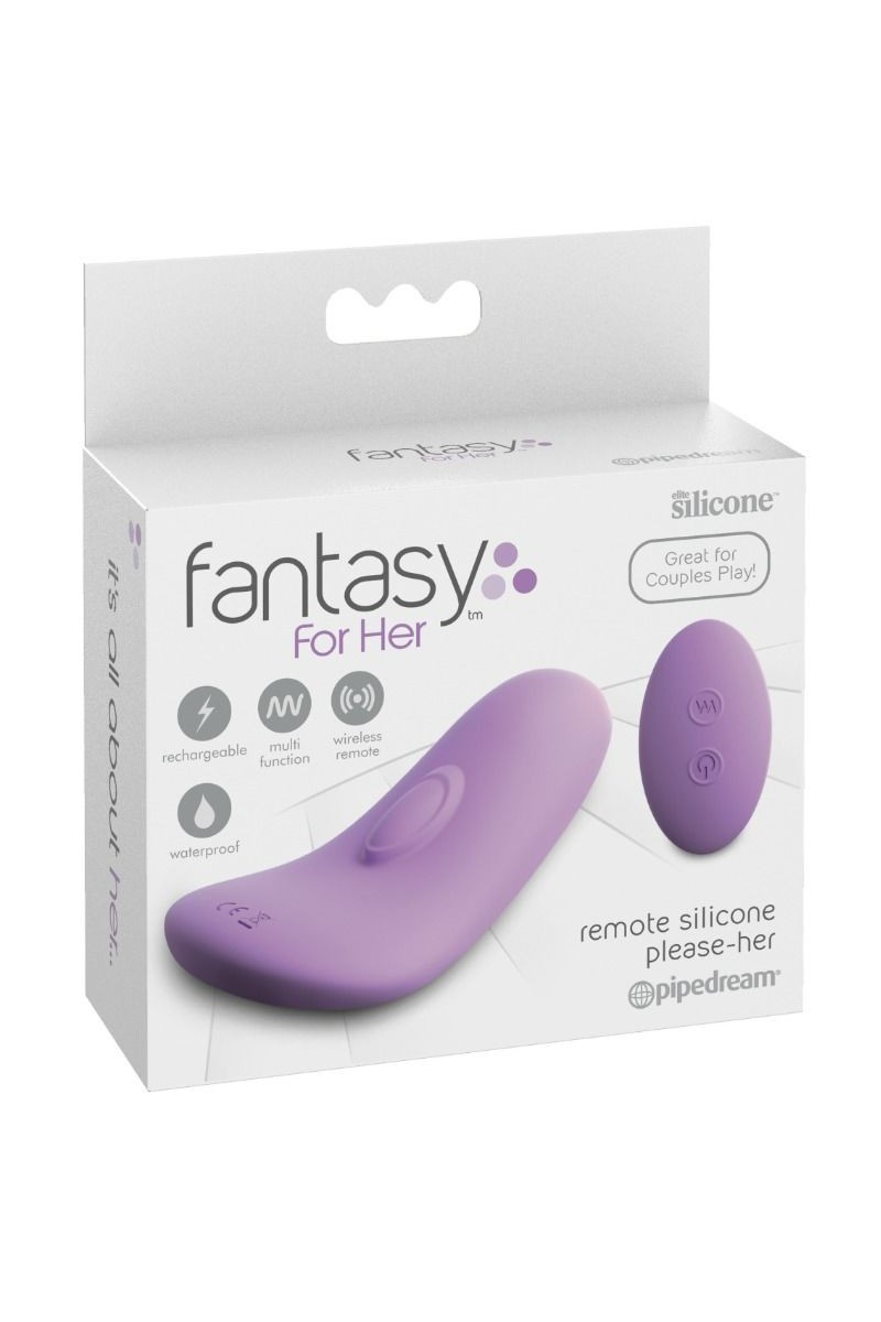 FANTASY FOR HER - MASAJEADOR SILICONA POR CONTROL REMOTO PANTY