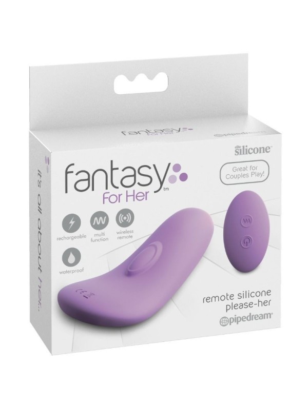 FANTASY FOR HER - MASAJEADOR SILICONA POR CONTROL REMOTO PANTY