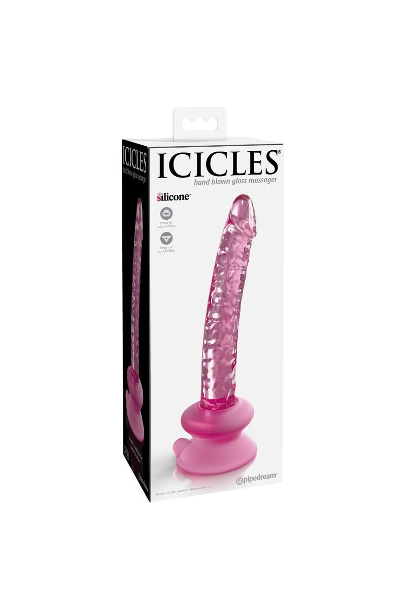 ICICLES - N. 86 DILDO VIDRIO CON VENTOSA