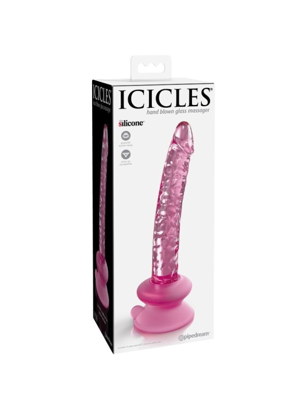 ICICLES - N. 86 DILDO VIDRIO CON VENTOSA