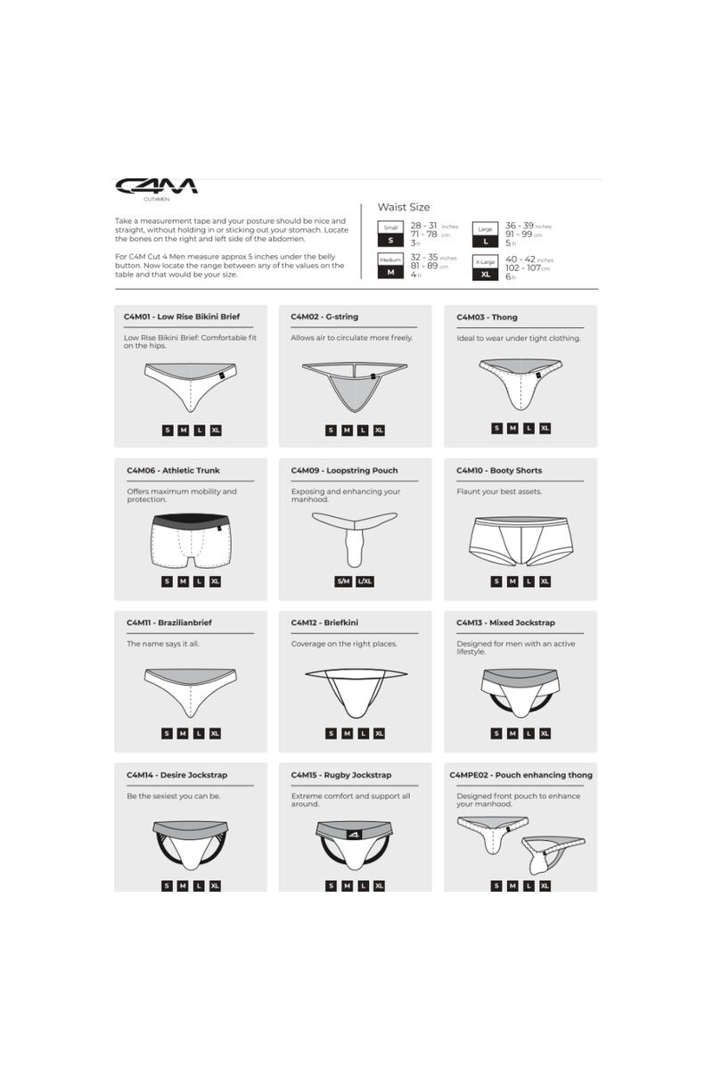 CUT4MEN - BRAZILIAN BRIEF NEGRO CUERO S