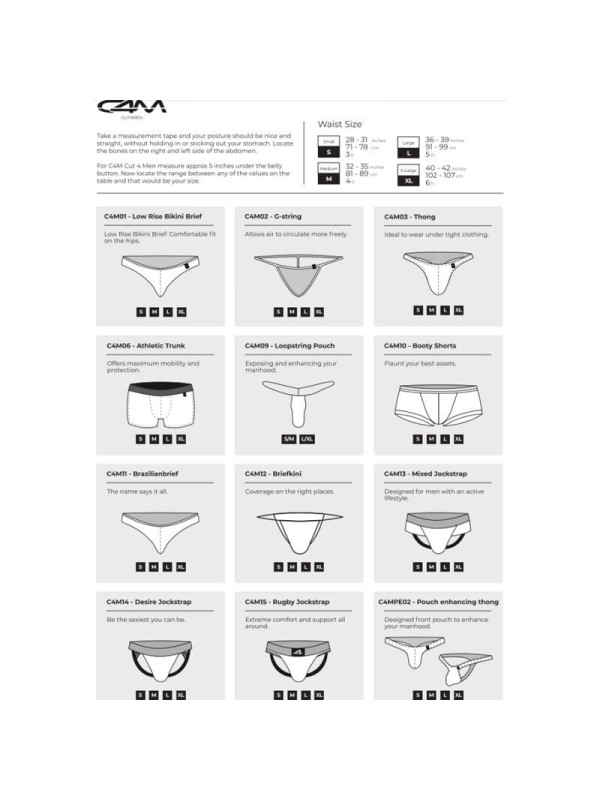 CUT4MEN - BRAZILIAN BRIEF NEGRO CUERO S