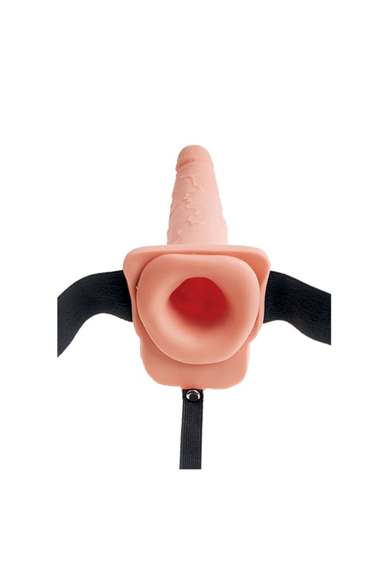 FETISH FANTASY SERIES - 9 ARNÉS CON PENE REALISTICO EYACULADOR 22,9CM