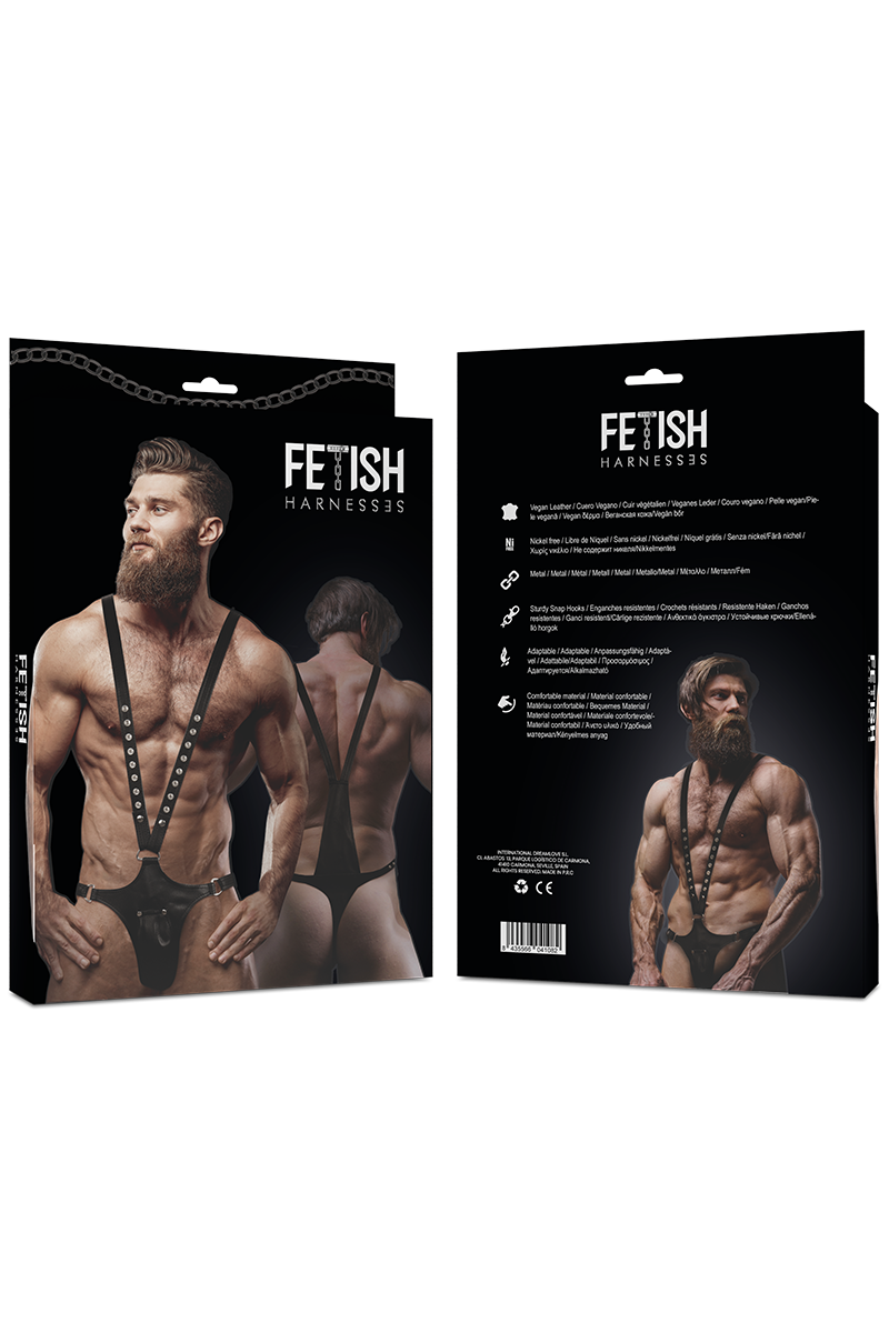 FETISH SUBMISSIVE ATTITUDE - ARNÉS ECOPIEL FORMA DE V HOMBRE