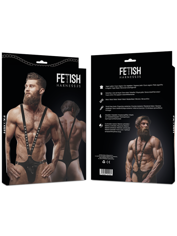 FETISH SUBMISSIVE ATTITUDE - ARNÉS ECOPIEL FORMA DE V HOMBRE