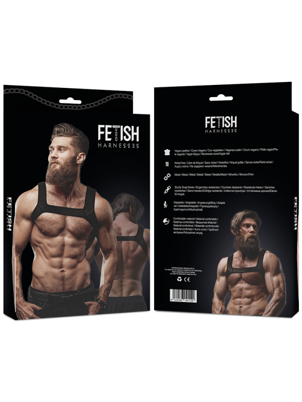 FETISH SUBMISSIVE ATTITUDE - ARNÉS NEOPRENO PECHO HOMBRE TALLA L