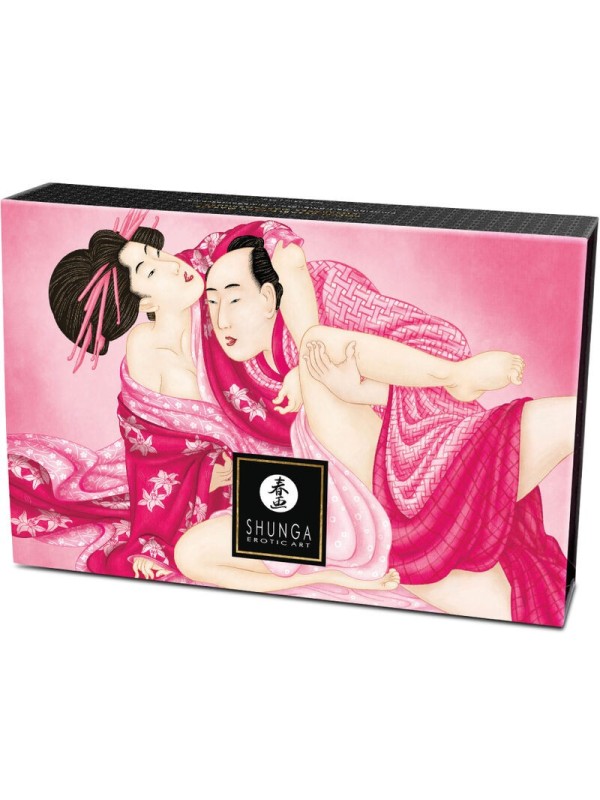 SHUNGA - KIT POLVOS DE MASAJE COMESTIBLE FRAMBUESA