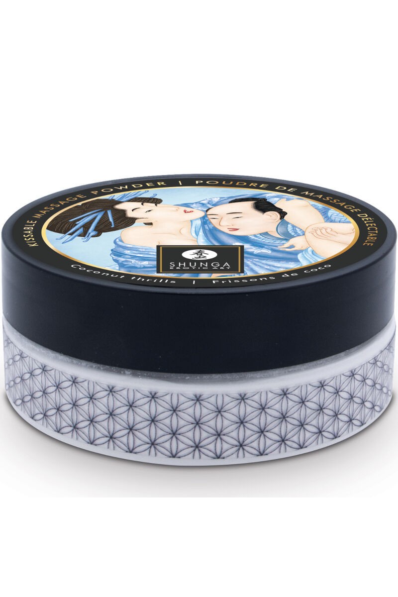 SHUNGA - KIT POLVOS DE MASAJE COMESTIBLE COCO