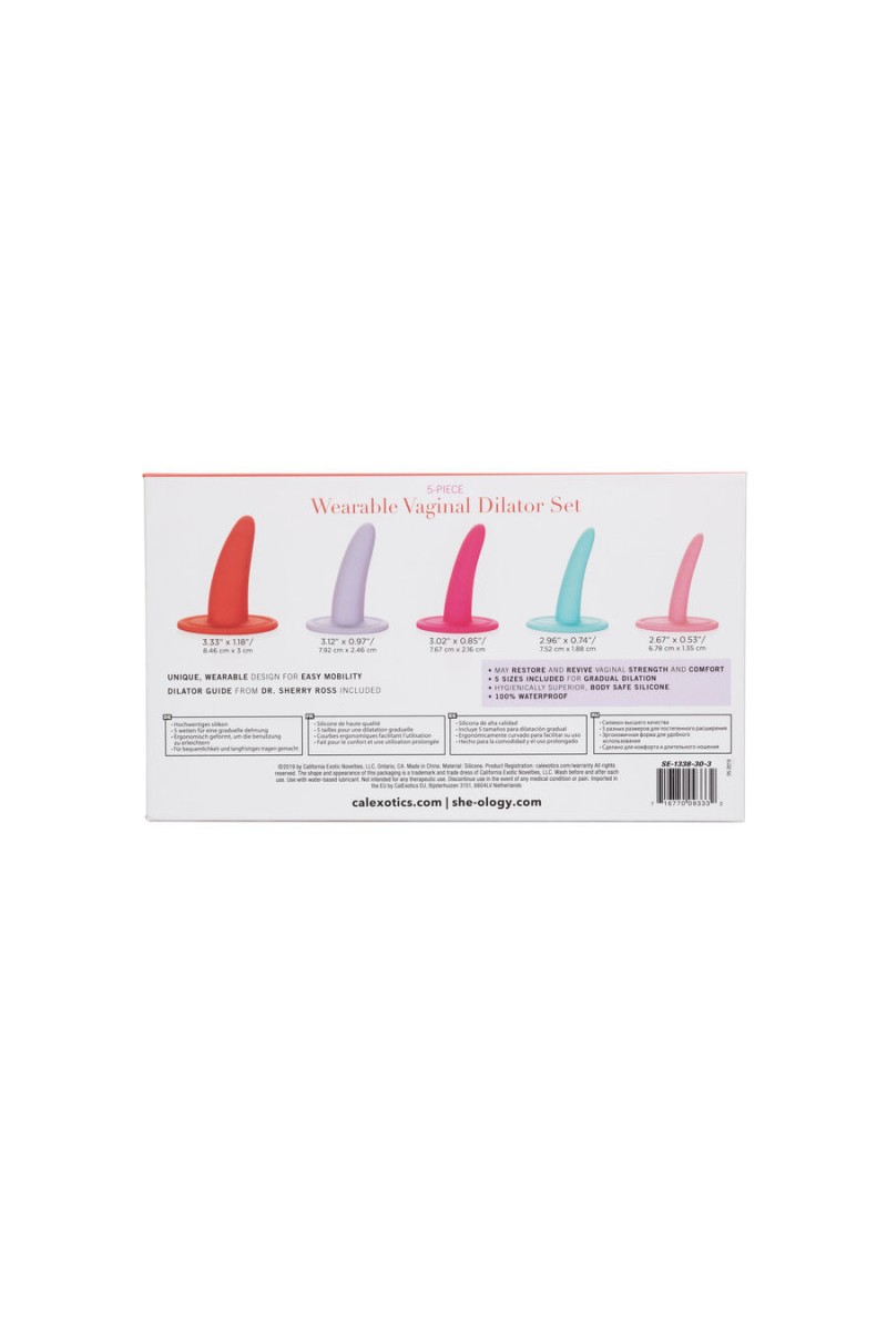 CALIFORNIA EXOTICS - KIT 5PC DILATADORES VAGINALES O ANALES MULTICOLOR