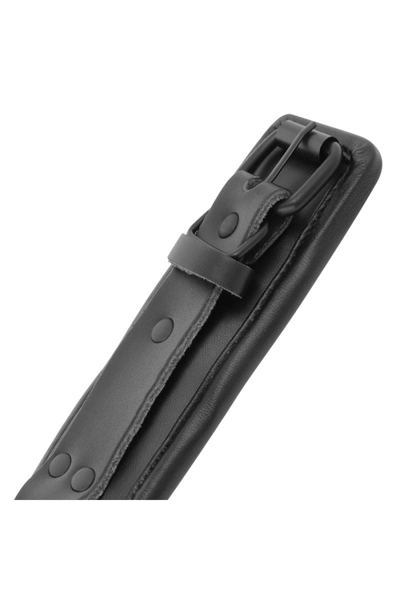 DARKNESS - ESPOSAS Y COLLAR DE CUERO NEGRO