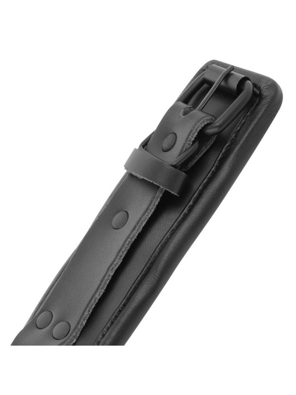 DARKNESS - ESPOSAS Y COLLAR DE CUERO NEGRO