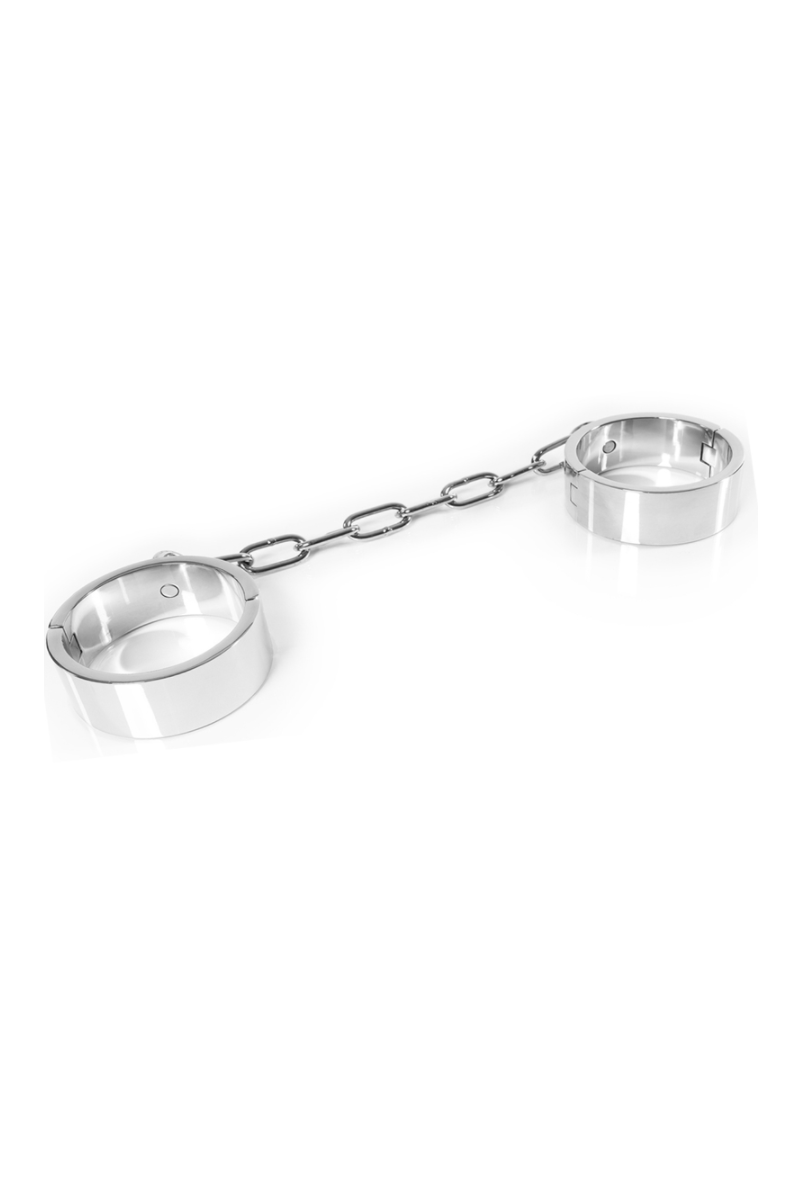 METAL HARD - ESPOSAS TOBILLO CON LLAVE ALLEN SUMISIÓN BDSM