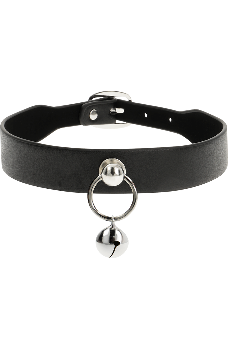 CHIC DESIRE COLLAR CUERO VEGANO WOMAN CASCABEL/ARO