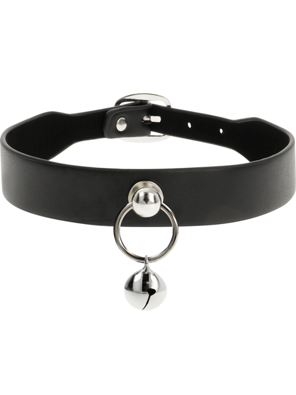 CHIC DESIRE COLLAR CUERO VEGANO WOMAN CASCABEL/ARO