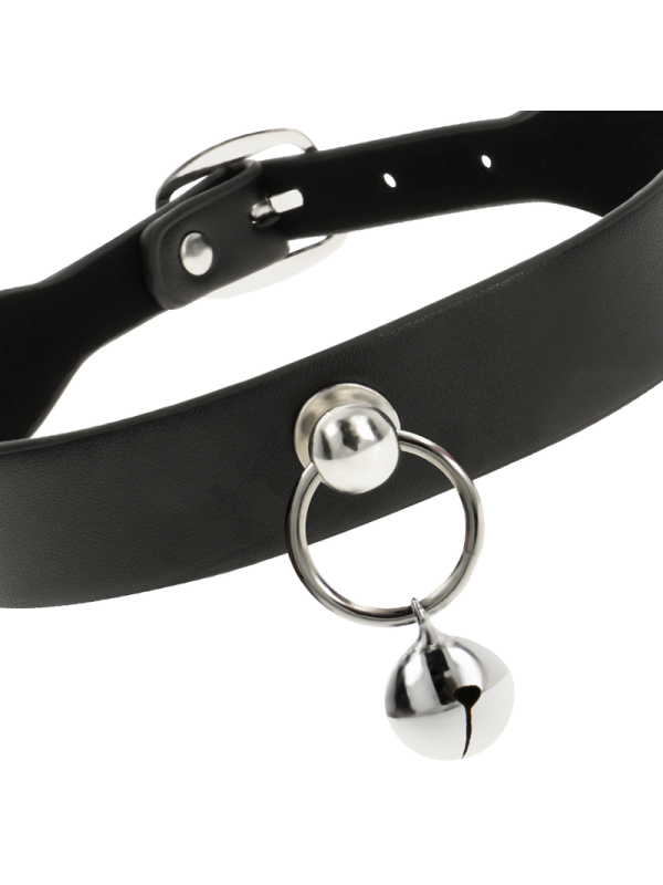 CHIC DESIRE COLLAR CUERO VEGANO WOMAN CASCABEL/ARO
