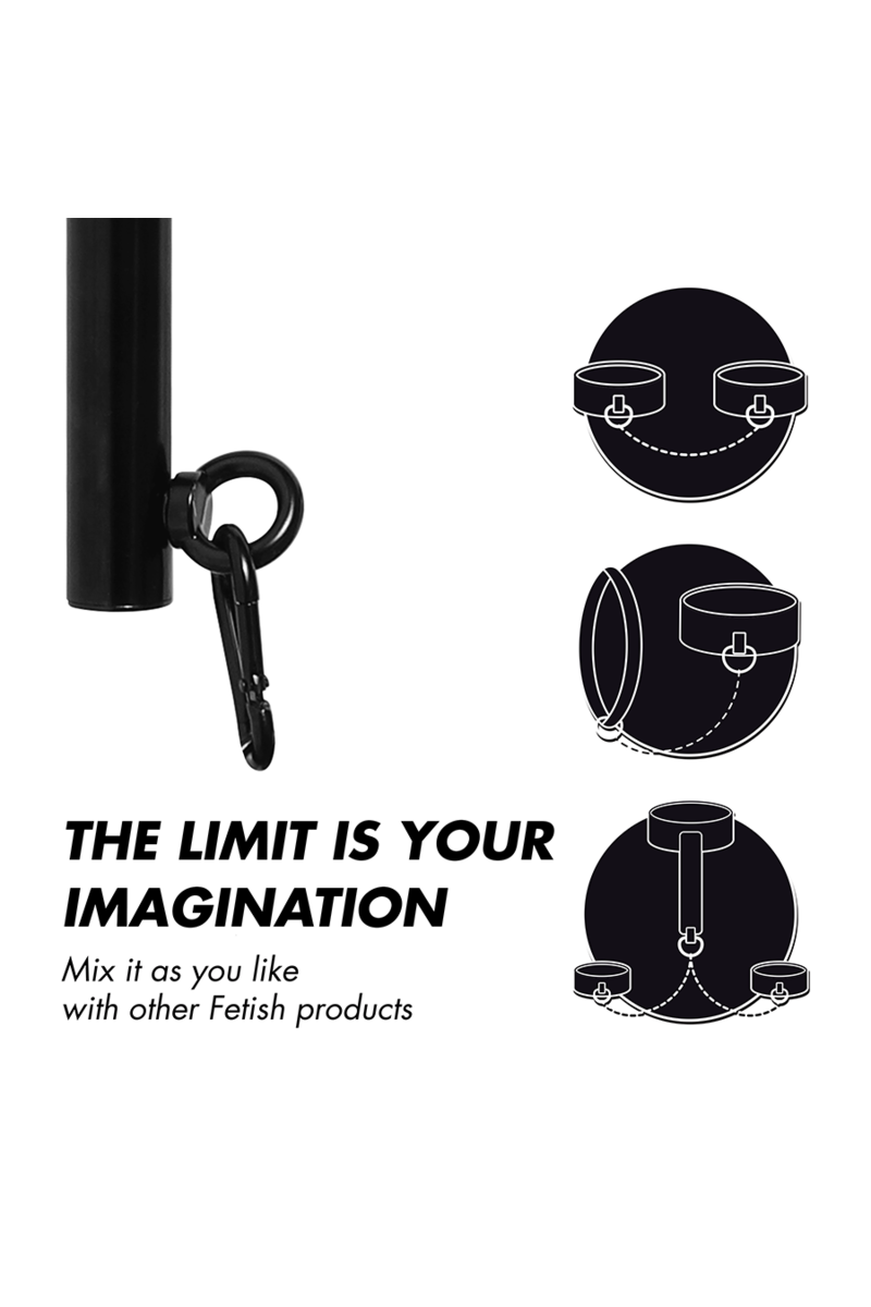FETISH SUBMISSIVE BONDAGE - BARRA SEPARADORA AJUSTABLE 4 PIEZAS