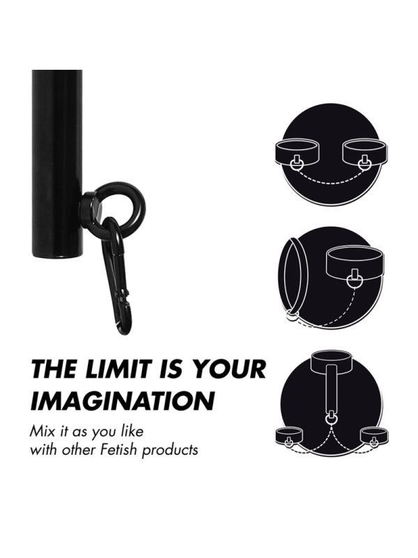 FETISH SUBMISSIVE BONDAGE - BARRA SEPARADORA AJUSTABLE 4 PIEZAS
