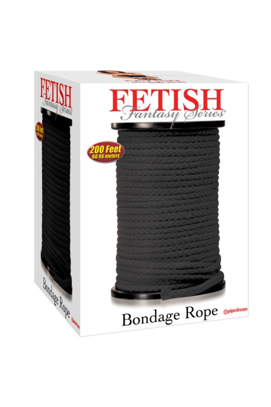 FETISH FANTASY SERIES - SERIES BONDAGE CUERDA SEDA NEGRO 60.96 METROS